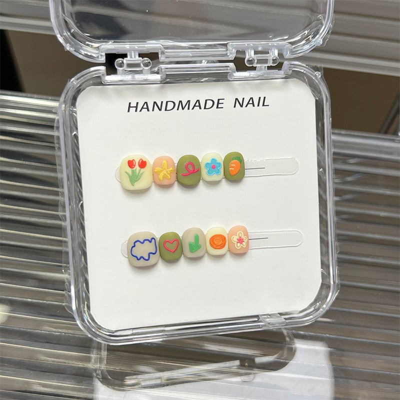 Cute Cartoon Kids Press On Nails Collection