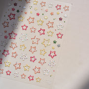 365nails: "Colorful Hollow Stars" – nail art stickers