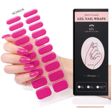 Semi-Cured Gel Nail Strips Minimal Solid Color Glossy Design (MOQ=3)