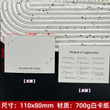 Artistic White Display Cards for Press On Nail Presentation (MOQ=50)