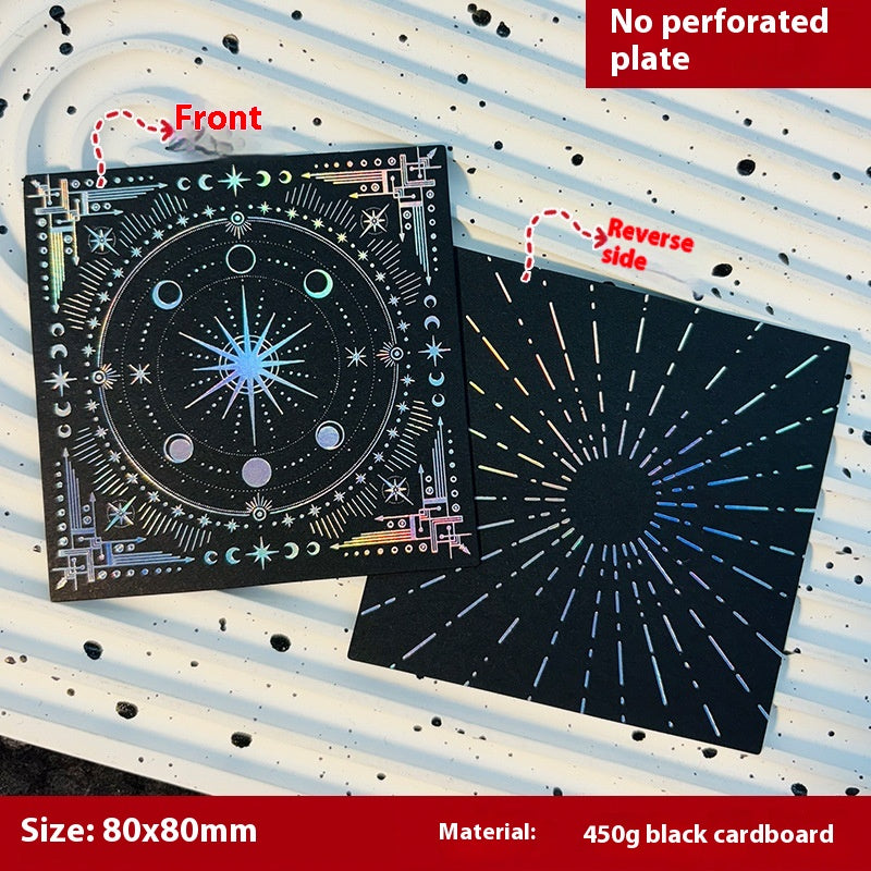 Press-On Nails Instruction Card Multi-style bronzing (MOQ:50 pieces)