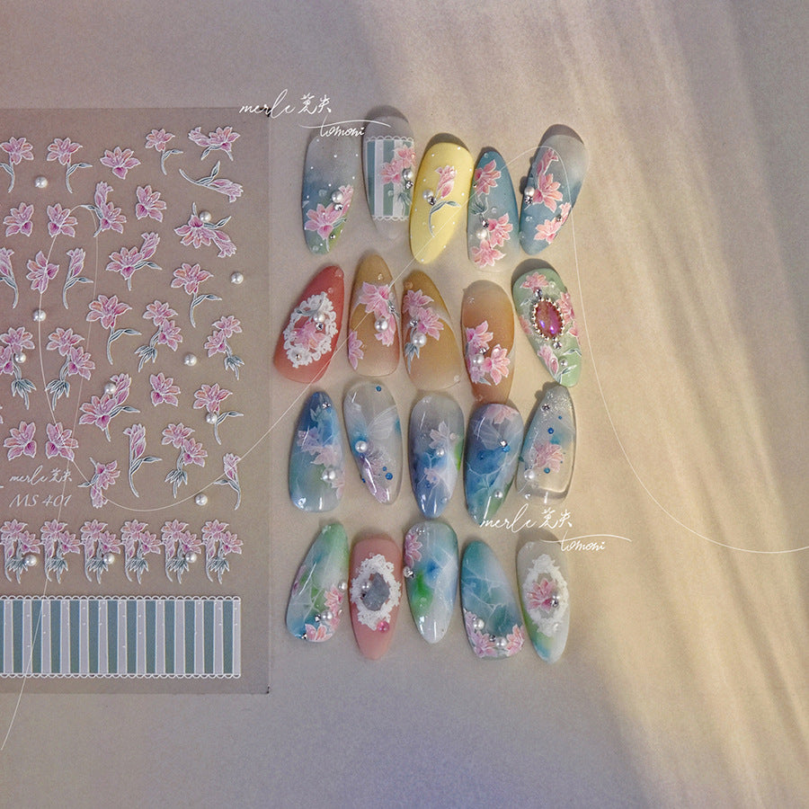 365nails: 幻彩水晶蓮花池 – 美甲貼紙