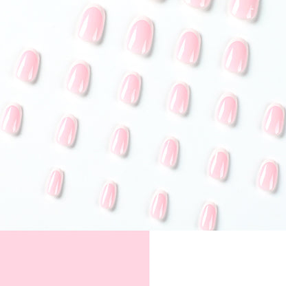 Simple French white edge  Wholesale finished nail patch  Short fake nail｜365nails