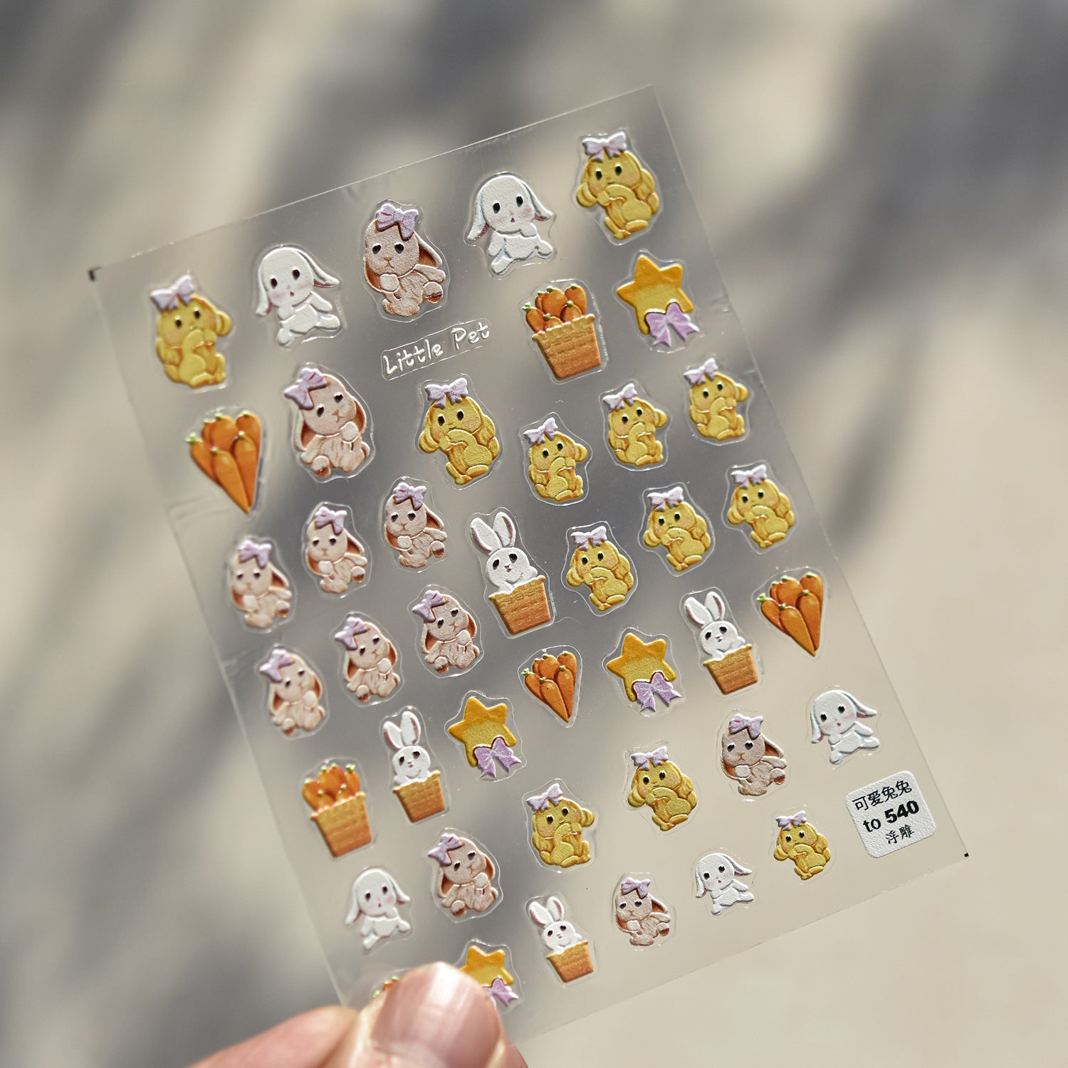 Moschino Big Head Teddy Bear: "Luxury Teddy Crew" – 5D Embossed Nail Sticker