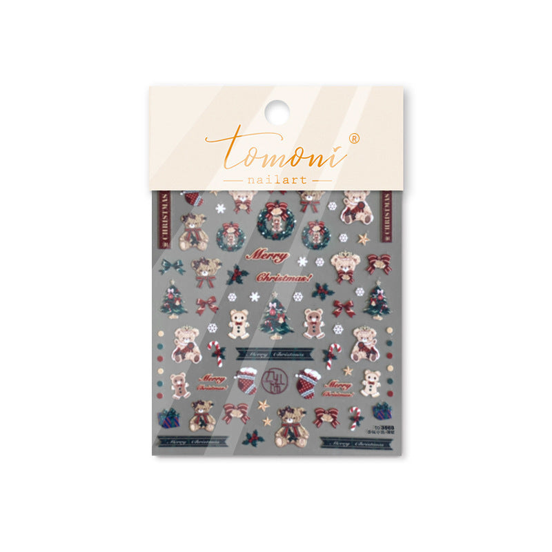 365nails: "Christmas Teddy Bear" – nail art stickers