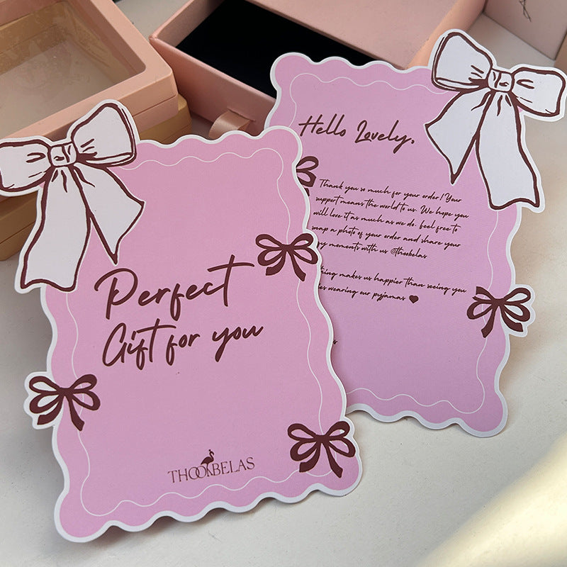 Minimalist Thank‑You Card – English Gratitude Insert for Small Business Packaging