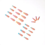 Long Ballet Color French Wear Nail Art False Nail Art Patch Nail Film  Removable Nail Film ｜365nails