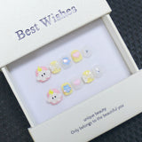 New handmade press-on nails cute cartoon fake nail flakes 3-12 years old