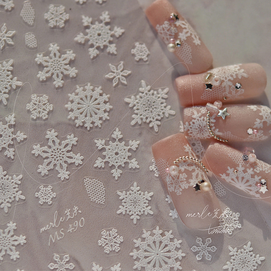 浮雕雪花 — 冬季仙境甲藝套組