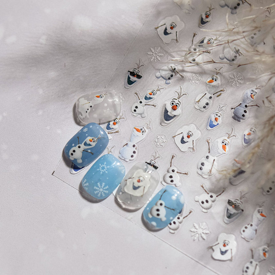 365nails: 귀여운 산타와 눈사람 – 네일 아트 스티커