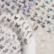 365nails: "Indigo Botanical Sketch" – nail art stickers