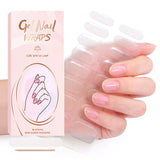 Semi-Cured Gel Nail Strips Pure Nude Solid Soft Glossy Set (MOQ=3)