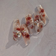 365nails: 빈티지 장미 입체 스티커 세트 – 네일 아트 스티커