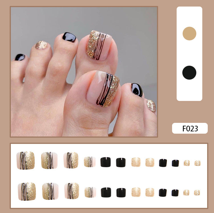 Unhas postiças com acabamento em unhas postiças Unhas postiças removíveis com acabamento em unhas postiças dos pés Unhas dos pés ｜365nails