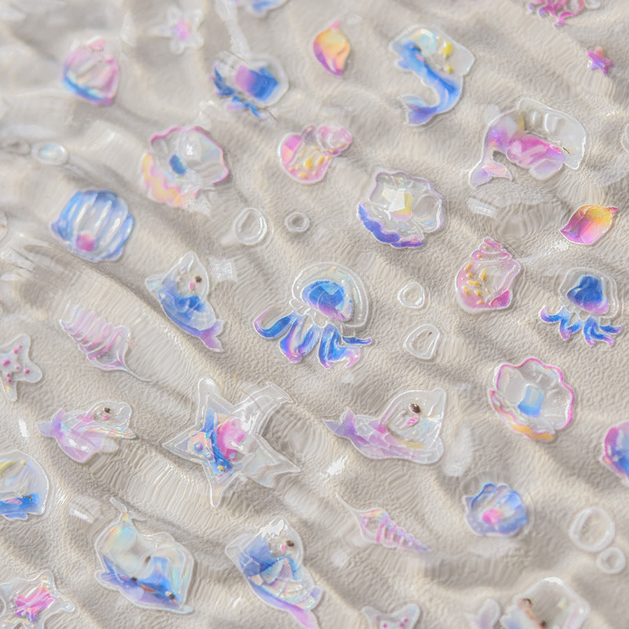 365nails: "Holographic Blue Butterfly" – Nail Art Stickers