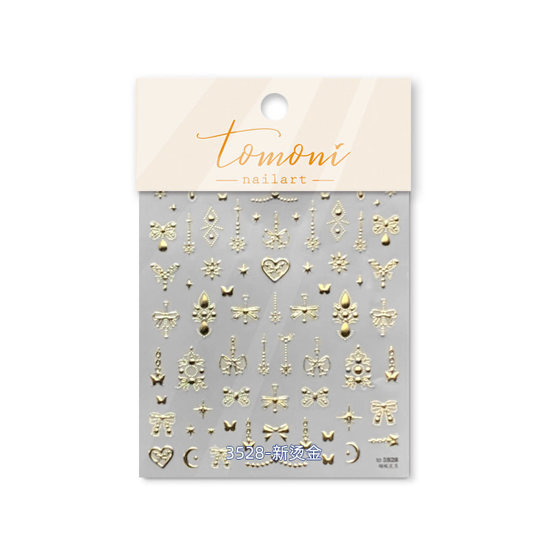 365nails: "Adesivo Decorativo Holográfico com Detalhes Ornamentados" – Adesivos para Unhas