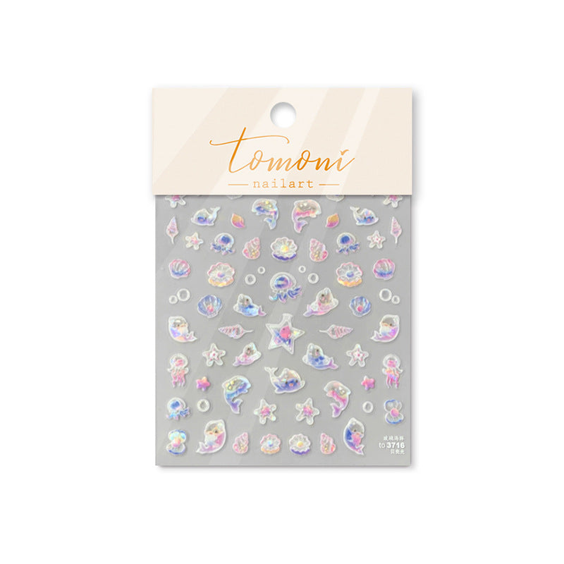 365nails: "Holographic Blue Butterfly" – Nail Art Stickers