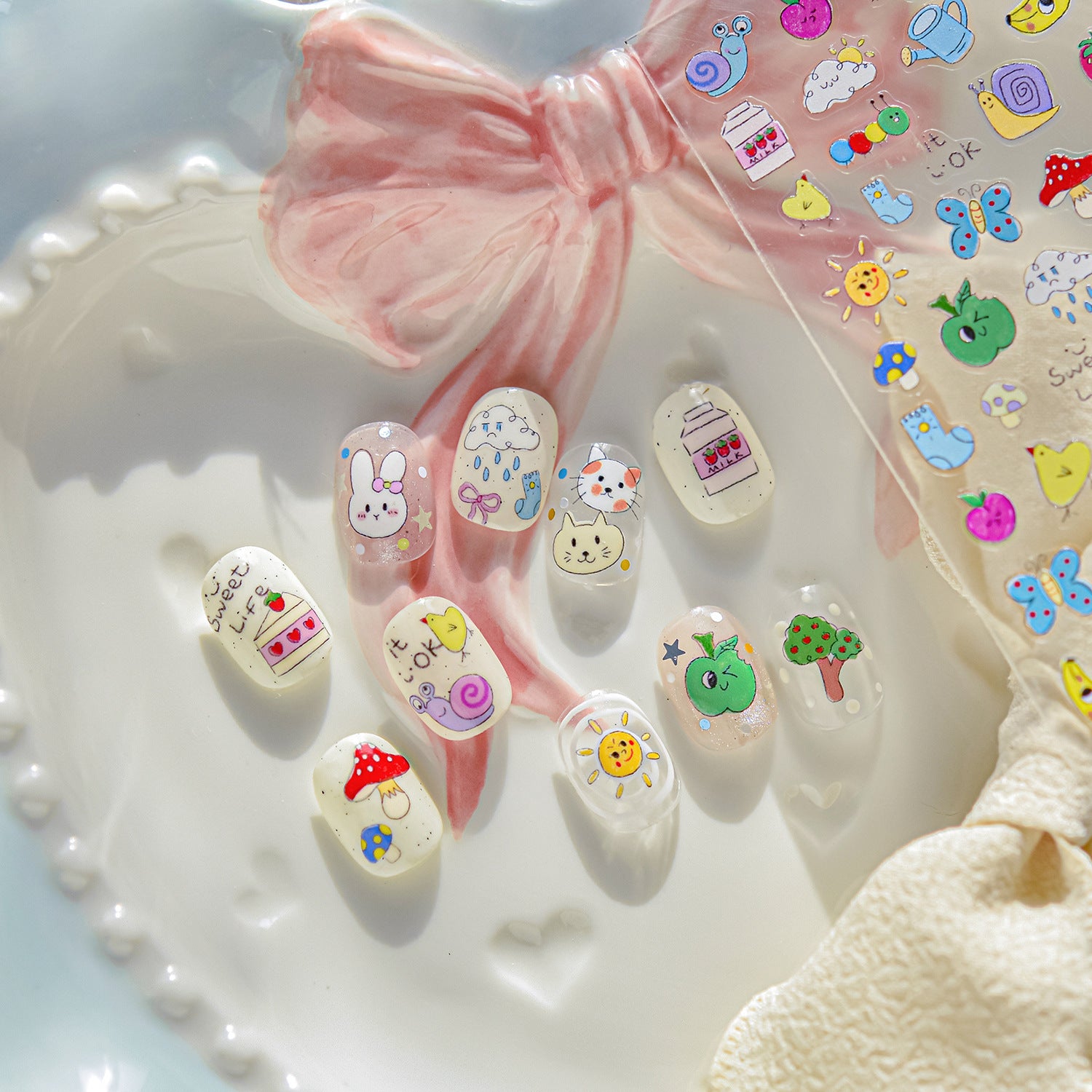 365nails: "Embossed Cute Garden" – Nail Art Stickers
