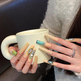 Pure handmade press on nails   nail art fake nails beauty | 365nails