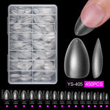 365nails Full-Matte Nail Tips | Multi-Shape Nail Extension Set with Storage Case
