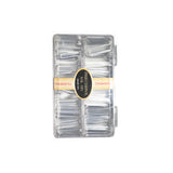 Nail Tips long semi-sticker nail pieces 500 pieces, boxed light and extended French nail pieces, transparent color XXL water pipe nail pieces