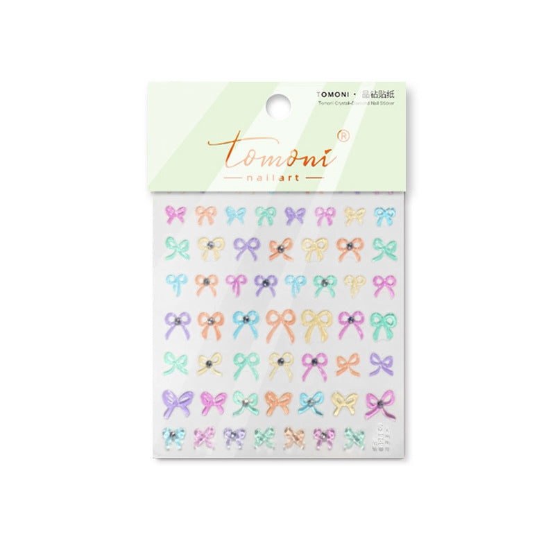 365nails: "Pastel Crystal Bow" – nail art stickers