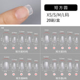 365nails Double-Sided Matte Nail Tips | Short Oval, Tapered, Short Tapered, Almond (XS/S/M/L)