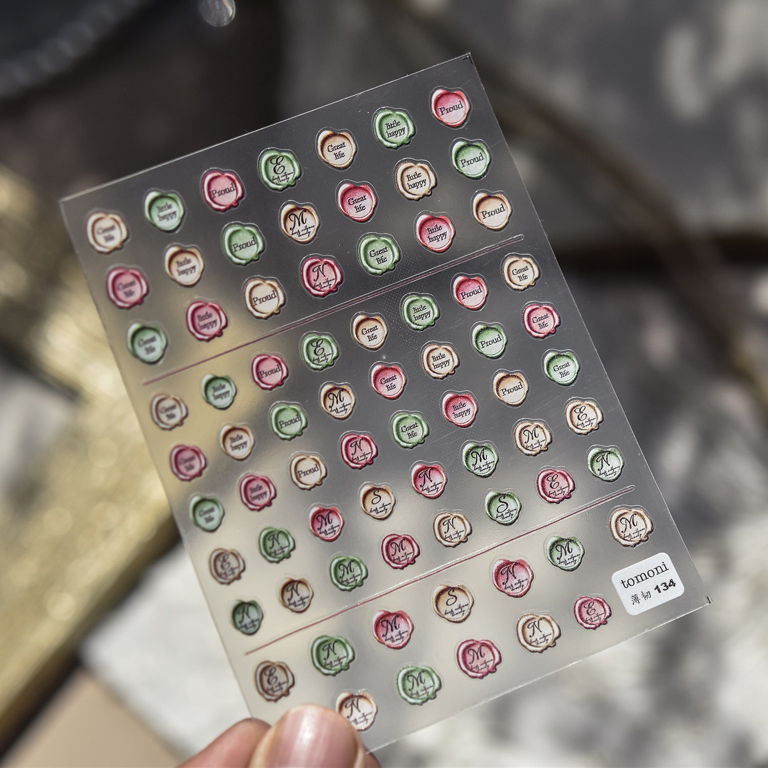 365nails: "monogramme M sceau de cire vintage" – Autocollants pour ongles