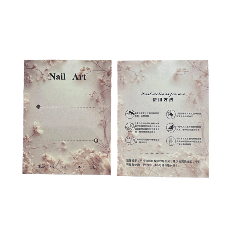 European Style Display Cards for Press On Nail Sets (MOQ=50)