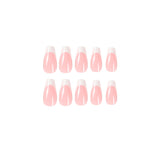 Wearing Nail Art Simple white edge French Wearing Nail Finished Detachable Nail Art False Nail Press on nails｜365nails