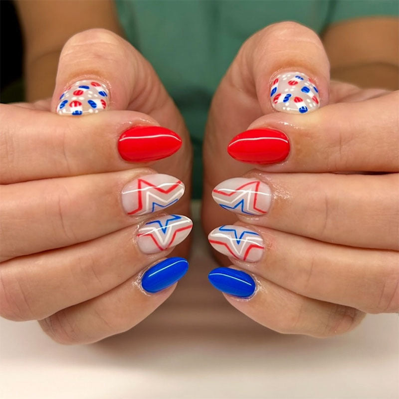 365nails: "Patriotic Stars"