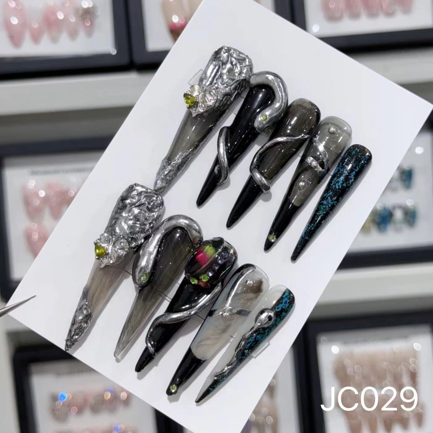 Extra Long 5.5cm Stiletto Press-On Nails Collection | Dozens of Styles | Reusable & Ready to Wear