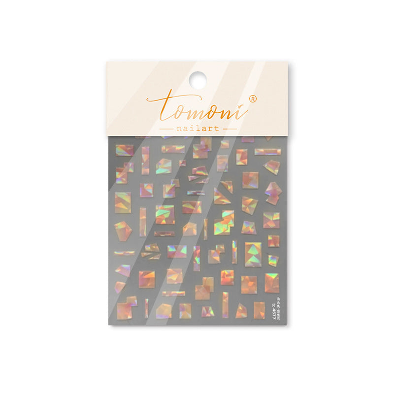 Mother-of-Pearl Vintage Rose Collection: "Vintage Baroque Rose" – 3D Embossed Nail Sticker