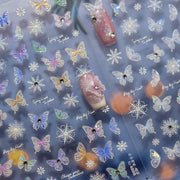 365nails: "Papillon blanc cristal" – Stickers ongles