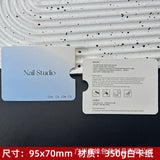 Artistic White Display Cards for Press On Nail Presentation (MOQ=50)