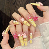 Cute Pig Charm Nails with Soft Pastel Tones