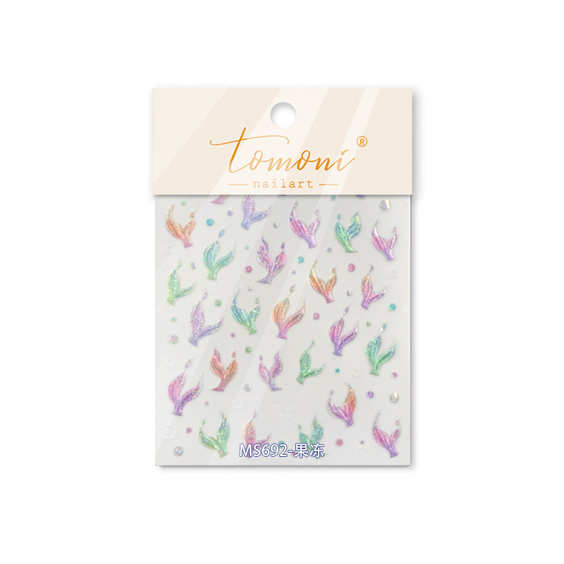 365nails: "Iridescent Jelly Mermaid Tail" – nail art stickers