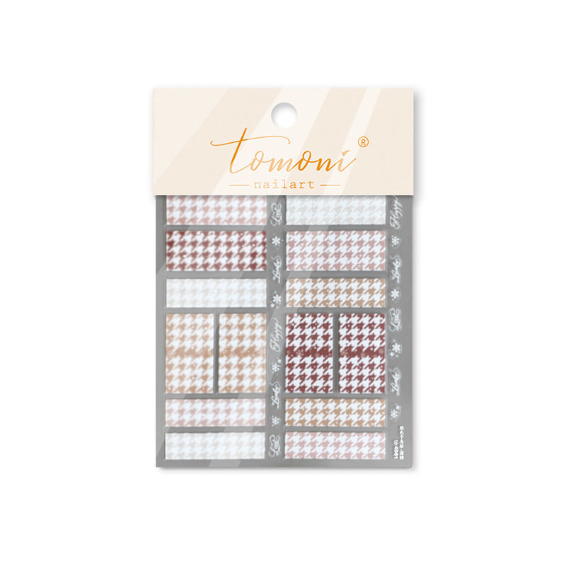 365nails: "Houndstooth Pattern" – nail art stickers