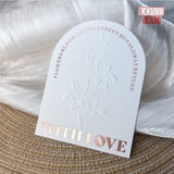 Embossed Gold Cotton Display Cards for Press On Nails (MOQ=50)