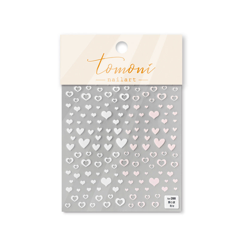 365nails: "Pastel Heart Wave" – Nail Art Stickers