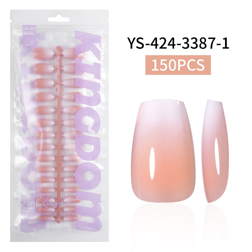 Nail Tips Europe and the United States  gradual change press on nails, simple water drop nail spray removable fake nail 150 pieces prefabricated nail