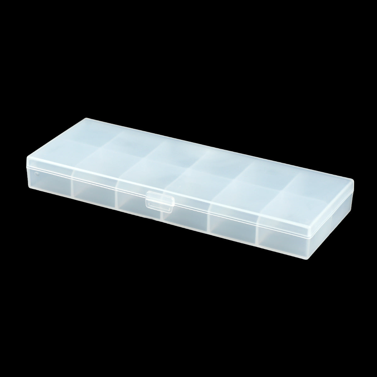 Simple matte transparent 12-grid nail piece storage box｜365nails