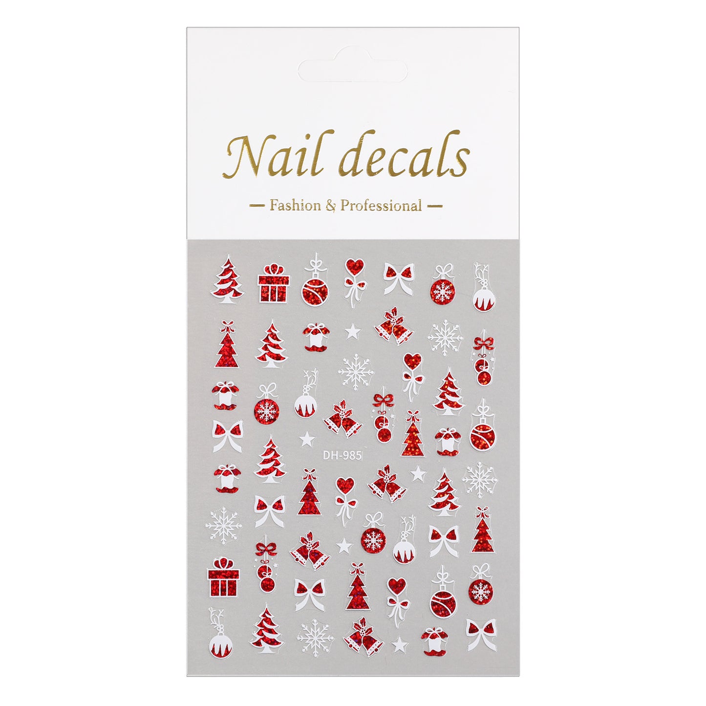 Christmas Series Nail Sticker Flat Belt Adhesive Christmas Snowman Elk Nail Art Sticker Ornament DH