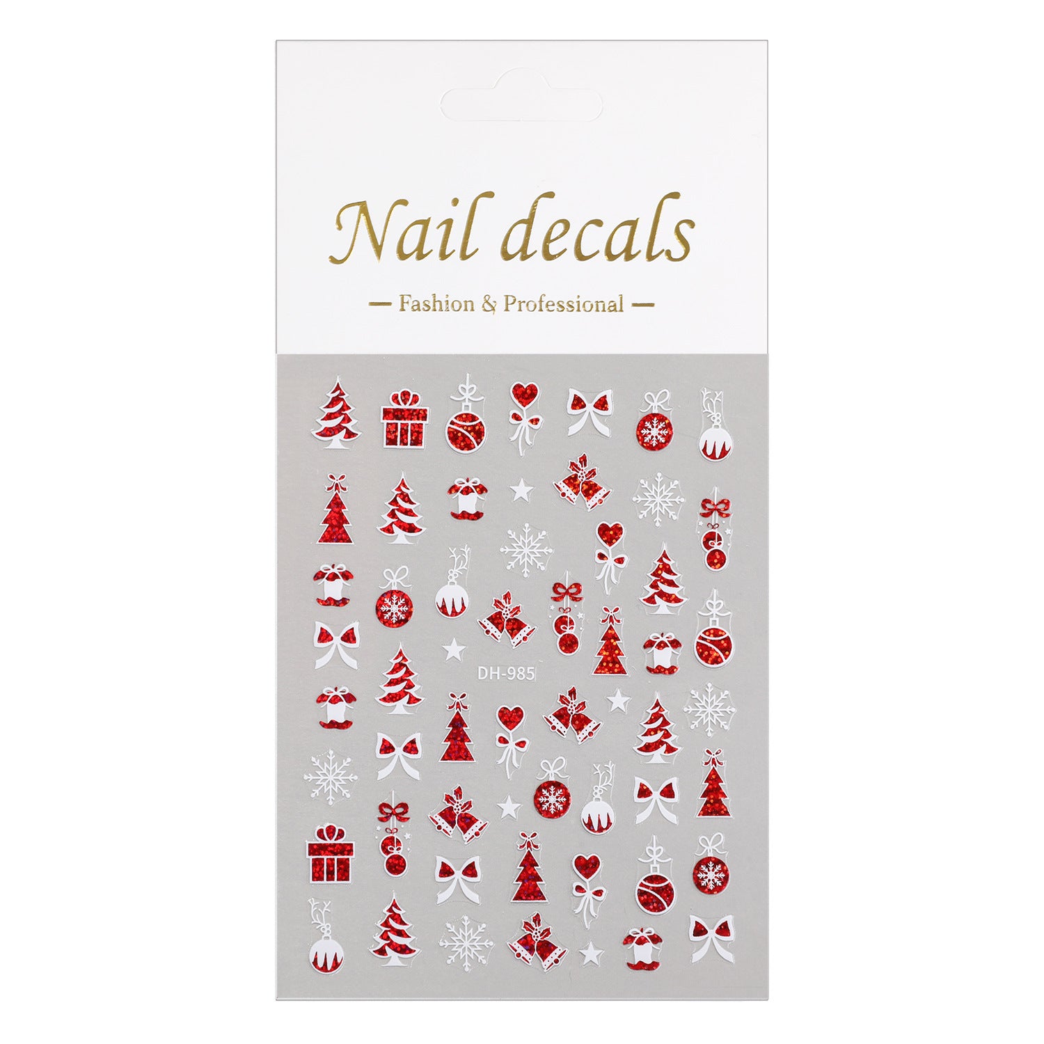 Christmas Series Nail Sticker Flat Belt Adhesive Christmas Snowman Elk Nail Art Sticker Ornament DH