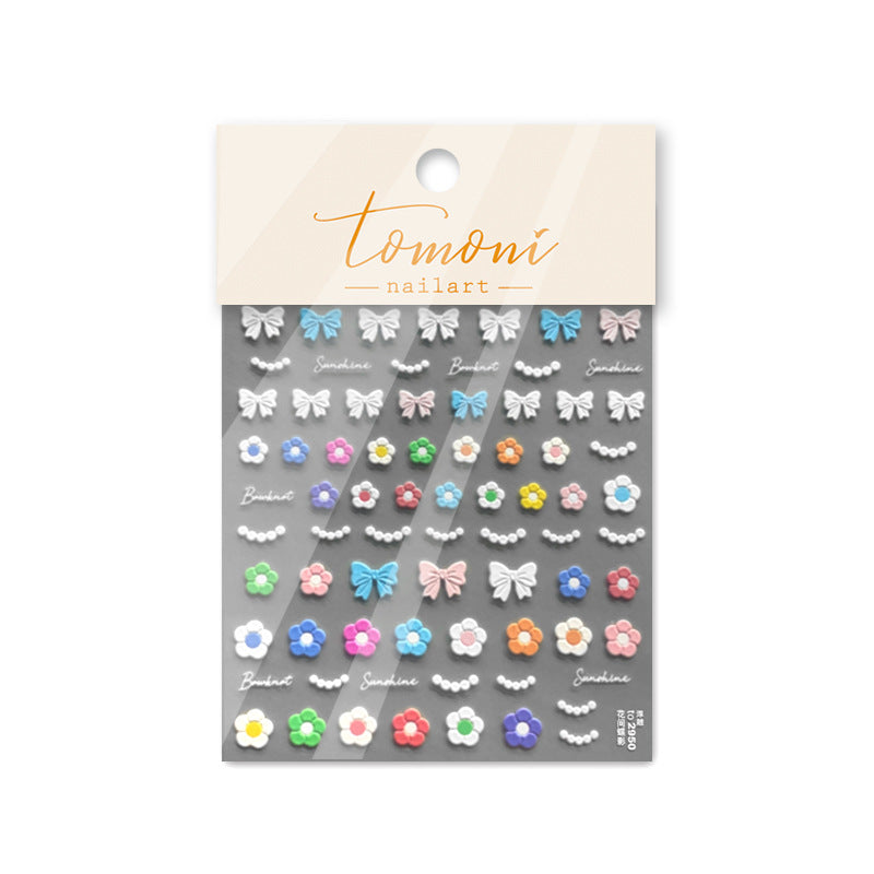 365nails: "Colorful Daisy Tulip Happy Life" – nail art stickers