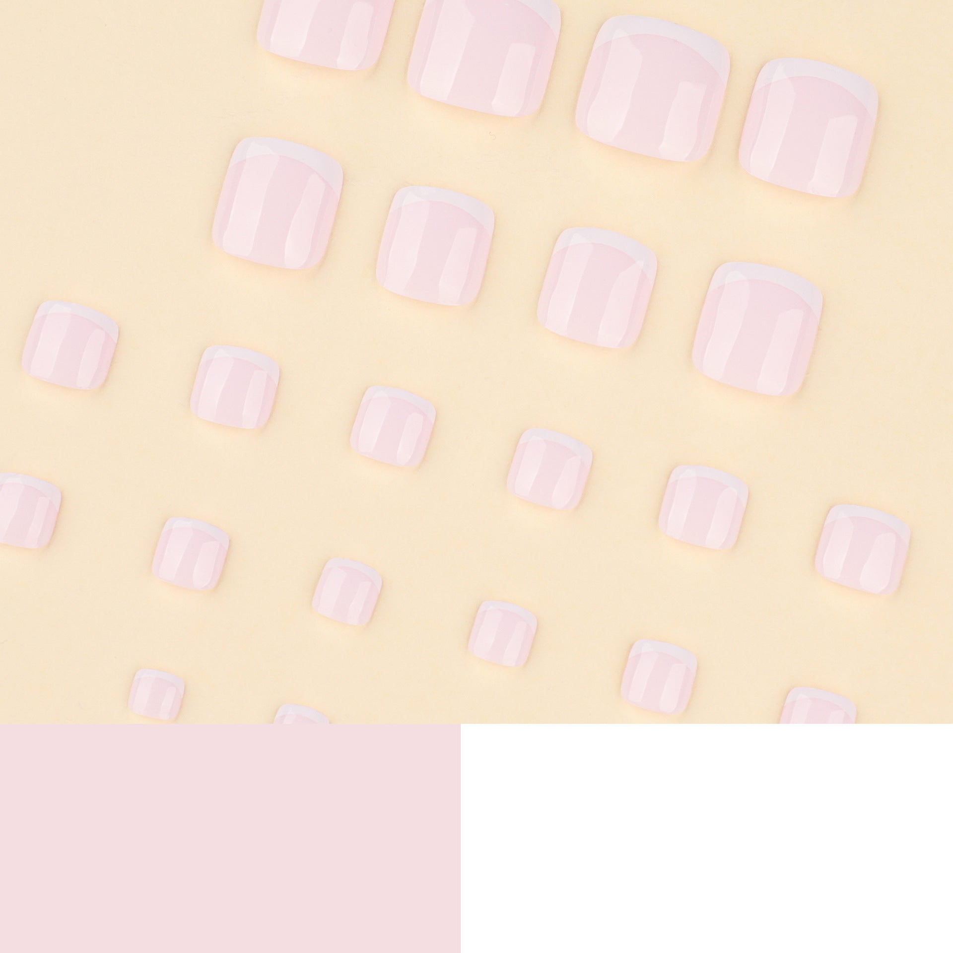 Toenailsfrench toe nail piece casualfrenchwhite toe nail piece toe