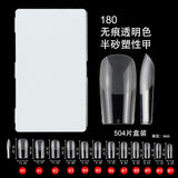 365nails 504PCS Half-Matte Seamless Nail Tips | Ultra-Thin Multi-Shape Nail Extension Set