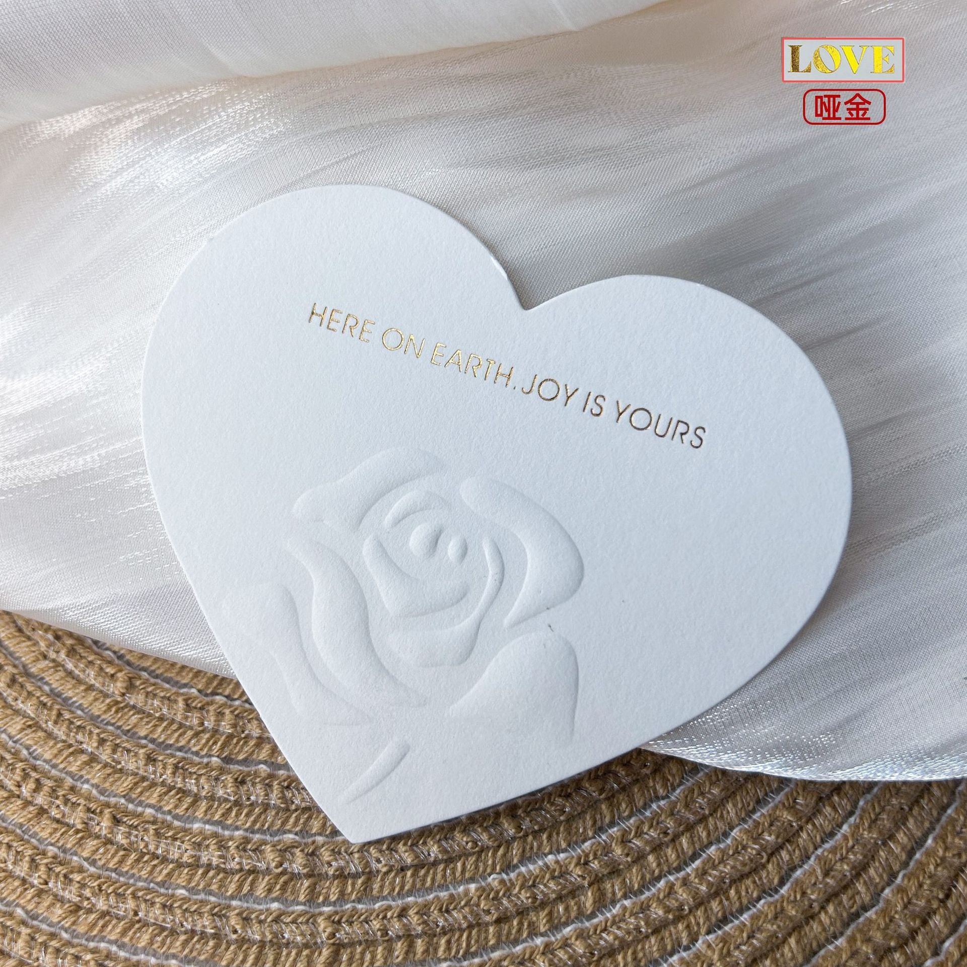 Embossed Gold Cotton Display Cards for Press On Nails (MOQ=50)