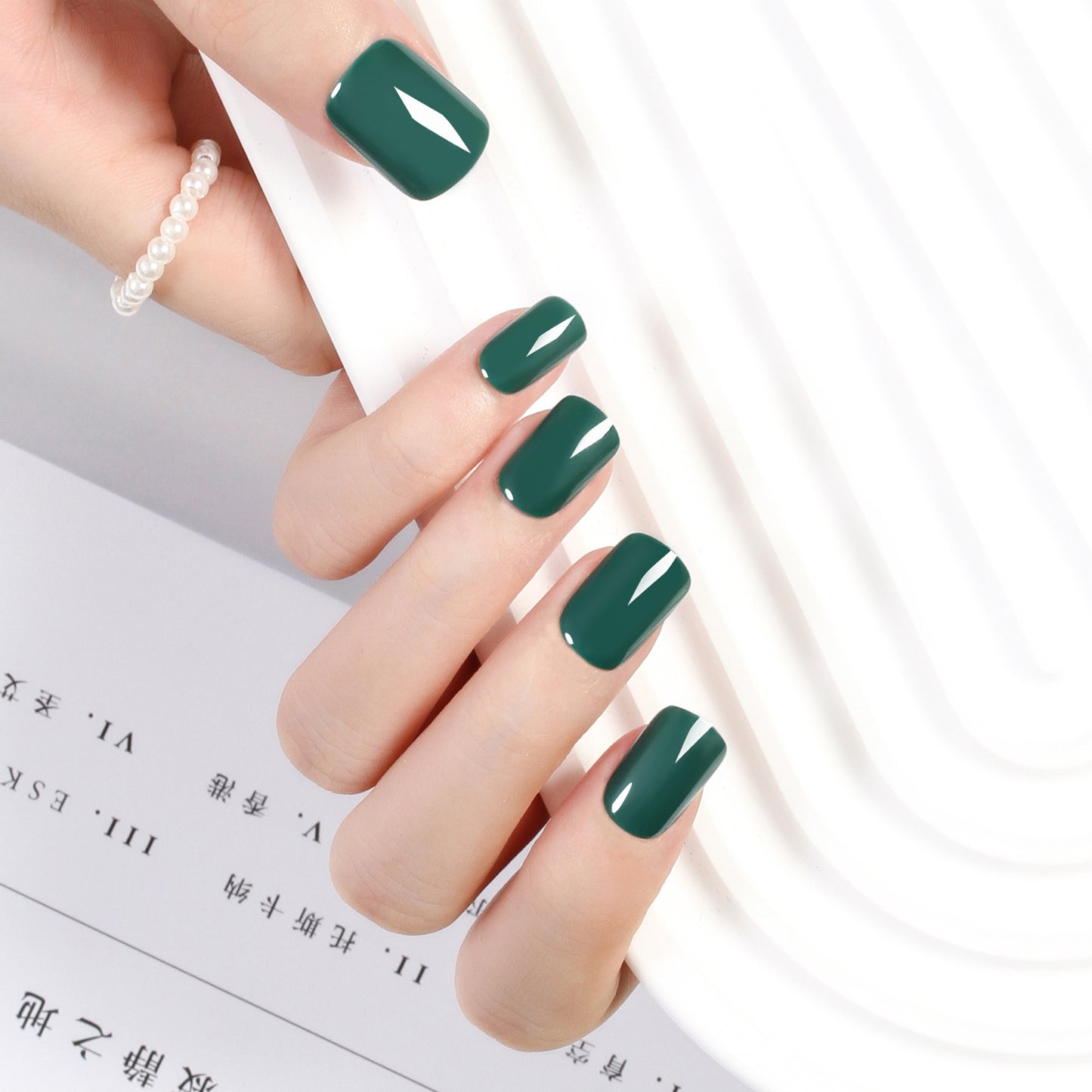 Classic Solid Color Short Nail Set