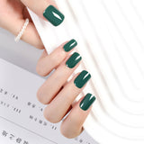 Classic Solid Color Short Nail Set